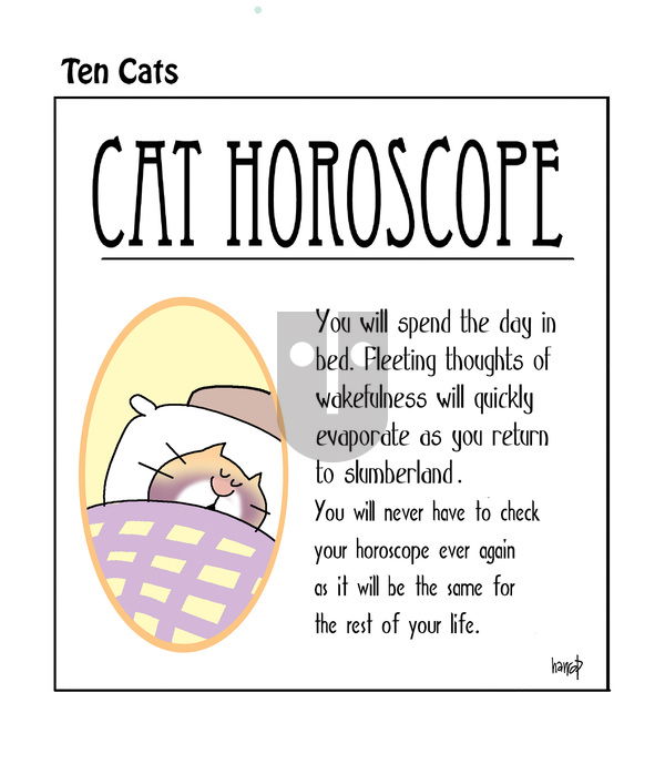 Ten Cats on Saturday April 19, 2025 Comic Strip
