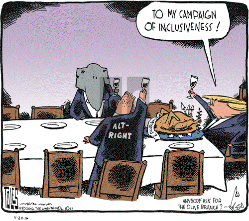 Tom Toles on Thursday November 24, 2016 Comic Strip
