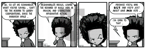 The Boondocks on Thursday October 12, 2000 Comic Strip