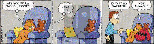 Garfield on Wednesday November 28, 2018 Comic Strip