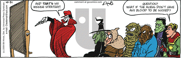 Cleats on Friday October 31, 2008 Comic Strip