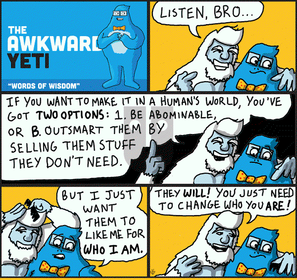 The Awkward Yeti on Saturday September 20, 2014 Comic Strip