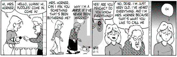 Luann on Thursday October 11, 2001 Comic Strip