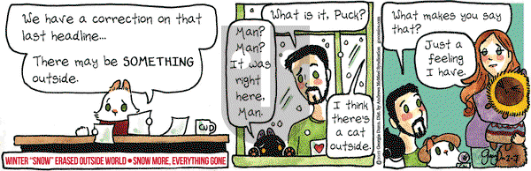 Breaking Cat News on Thursday February 7, 2019 Comic Strip
