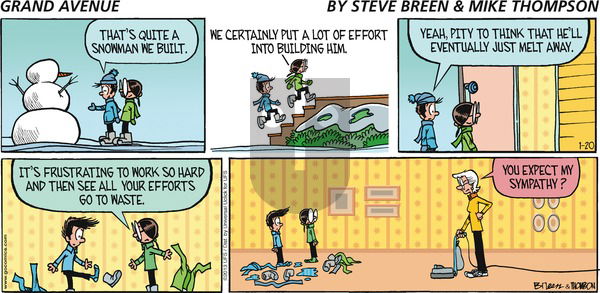 Grand Avenue on Sunday January 20, 2013 Comic Strip
