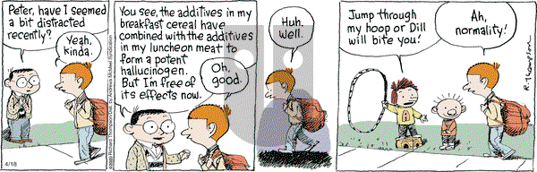 Cul de Sac on Thursday April 18, 2019 Comic Strip