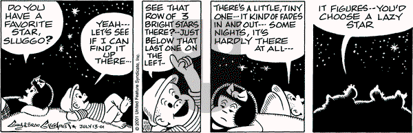 Nancy on Friday July 13, 2001 Comic Strip