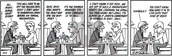 Doonesbury on Tuesday April 17, 1979 Comic Strip