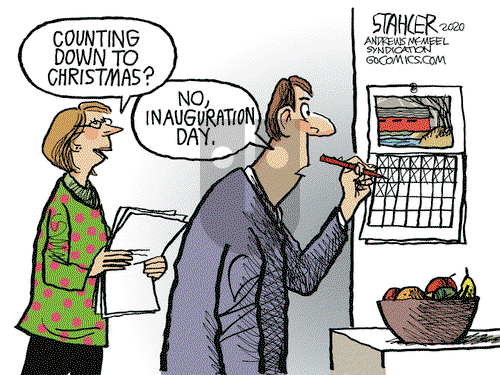 Jeff Stahler on Tuesday November 17, 2020 Comic Strip