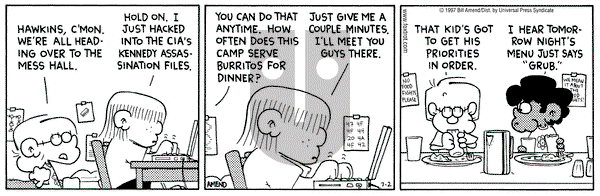 FoxTrot on Wednesday July 2, 1997 Comic Strip