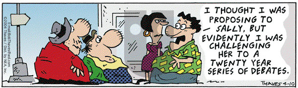 Frank and Ernest on Tuesday April 20, 2004 Comic Strip