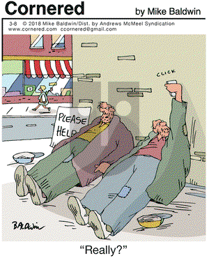 Cornered on Thursday March 8, 2018 Comic Strip