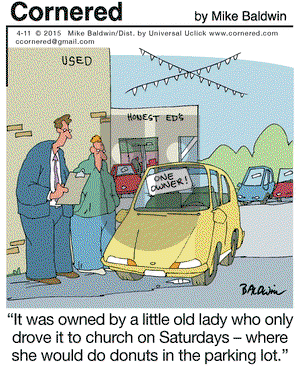 Cornered on Saturday April 11, 2015 Comic Strip
