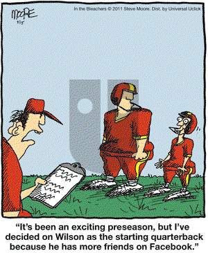 In the Bleachers on Monday August 15, 2011 Comic Strip