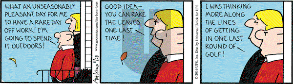 The Born Loser on Monday November 28, 2016 Comic Strip