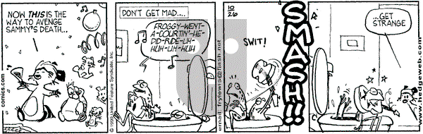 Over the Hedge on Tuesday October 26, 1999 Comic Strip