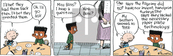 Cul de Sac on Wednesday November 11, 2009 Comic Strip