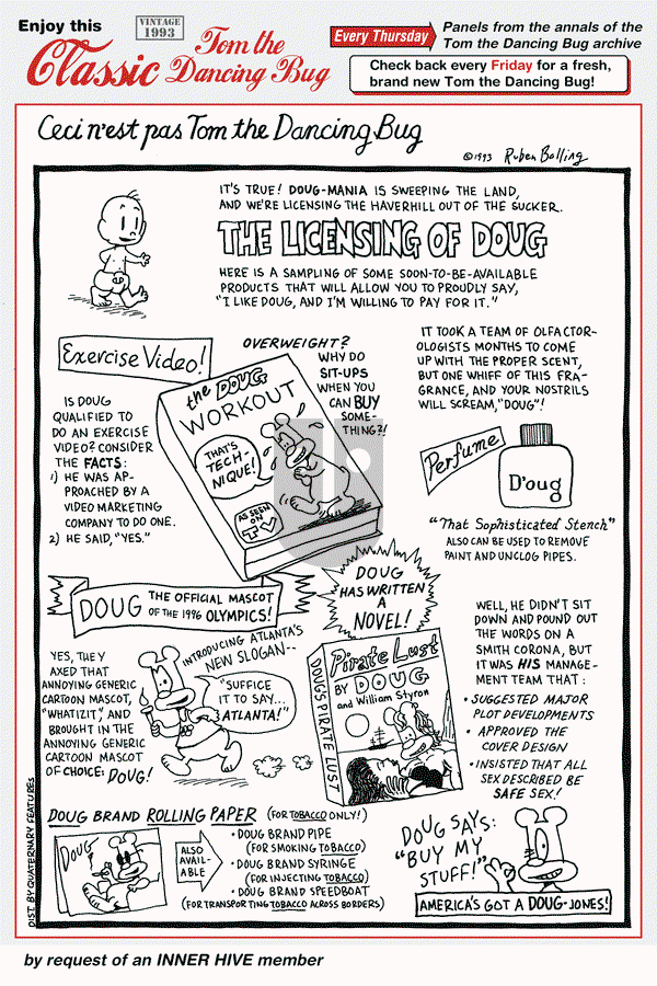Tom the Dancing Bug on Thursday August 11, 2016 Comic Strip
