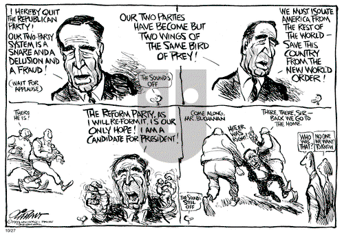Pat Oliphant on Wednesday October 27, 1999 Comic Strip