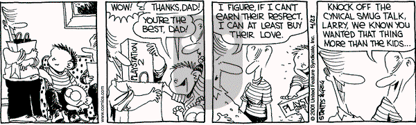 The Buckets on Monday April 23, 2001 Comic Strip