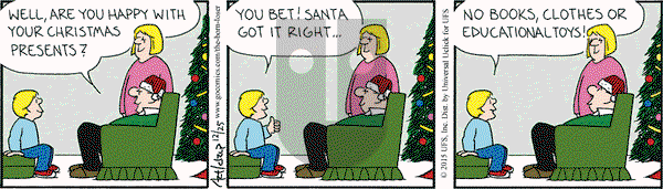 The Born Loser on Friday December 25, 2015 Comic Strip