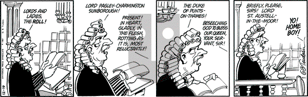 Doonesbury on Saturday December 19, 1987 Comic Strip