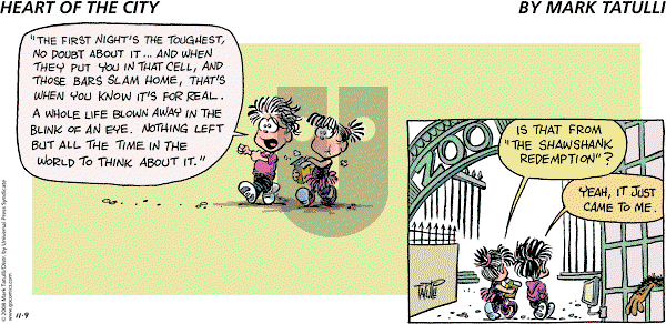 Heart of the City on Sunday November 9, 2008 Comic Strip