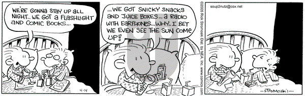 Soup to Nutz - Old on Thursday June 2, 2005 Comic Strip