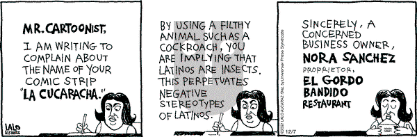 La Cucaracha on Saturday December 7, 2002 Comic Strip