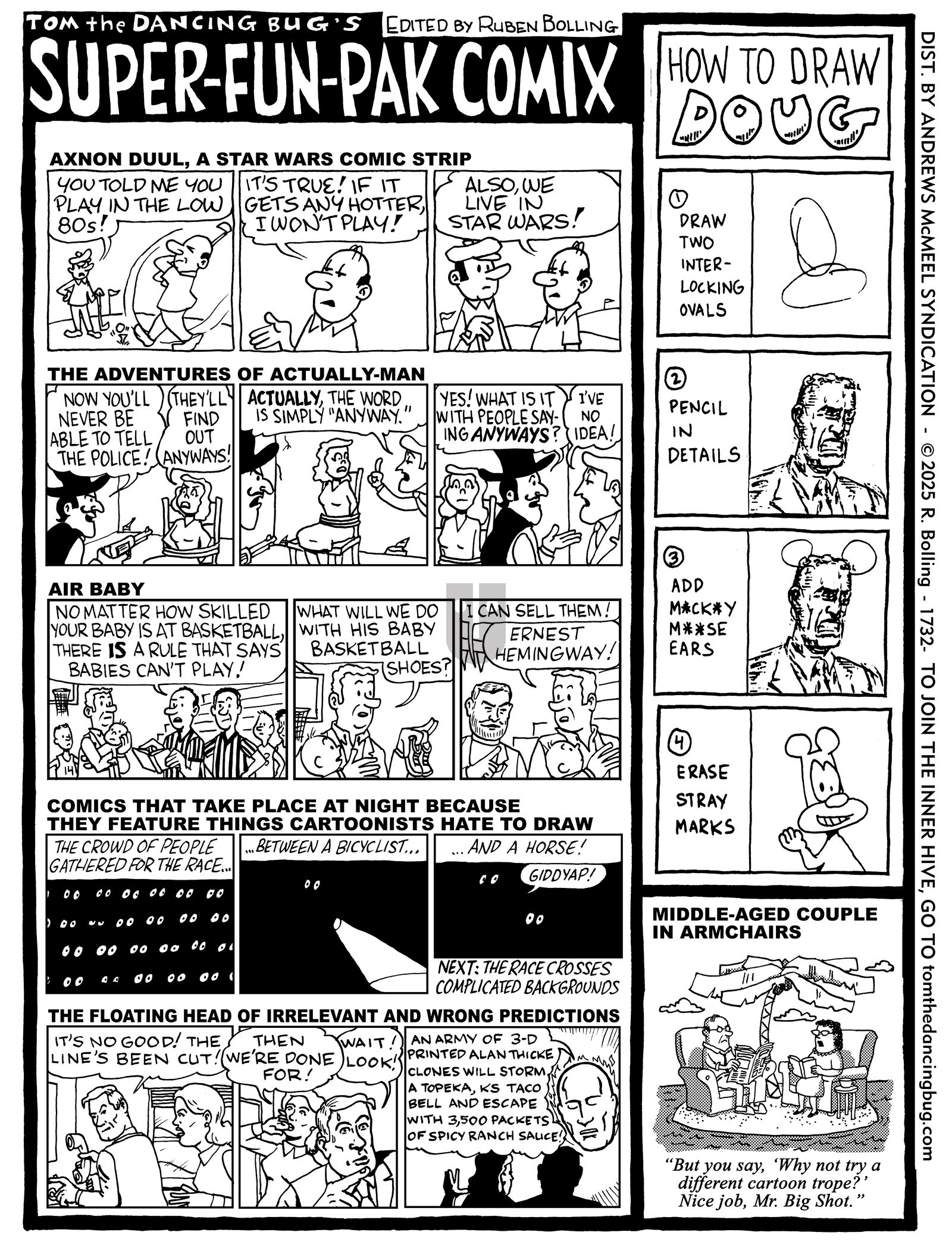 Tom the Dancing Bug - Monday April 21, 2025 Comic Strip