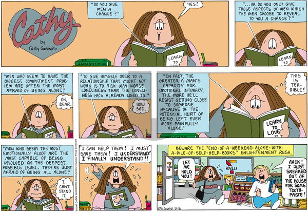 Cathy Classics on Sunday March 16, 1997 Comic Strip