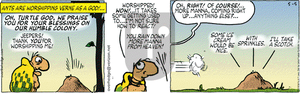Over the Hedge on Wednesday May 5, 2010 Comic Strip