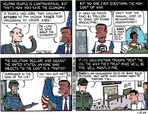 Ted Rall on Thursday January 15, 2009 Comic Strip