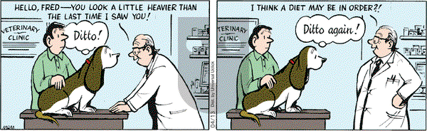 Fred Basset on Saturday April 13, 2013 Comic Strip