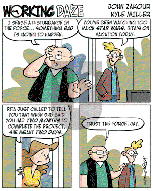 Working Daze on Monday June 20, 2005 Comic Strip