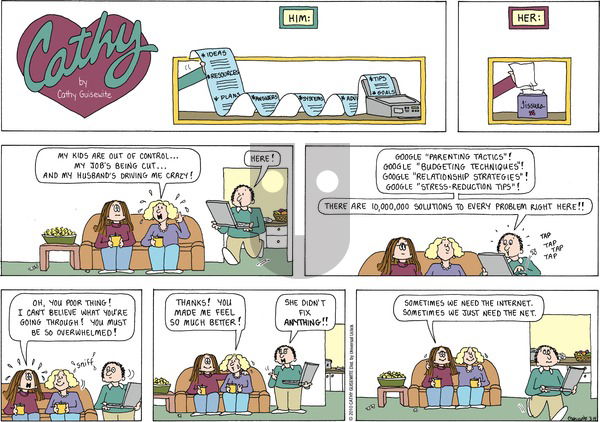 Cathy Classics on Sunday March 14, 2010 Comic Strip