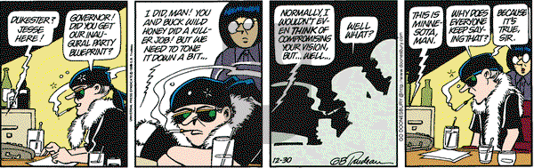 Doonesbury on Wednesday December 30, 1998 Comic Strip