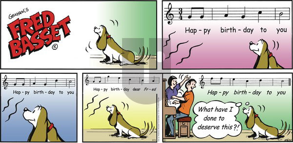 Fred Basset on Sunday August 13, 2017 Comic Strip
