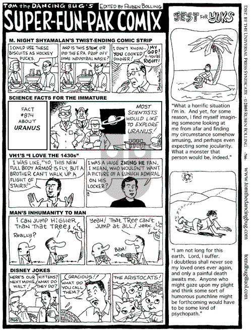 Tom the Dancing Bug on Saturday September 10, 2005 Comic Strip