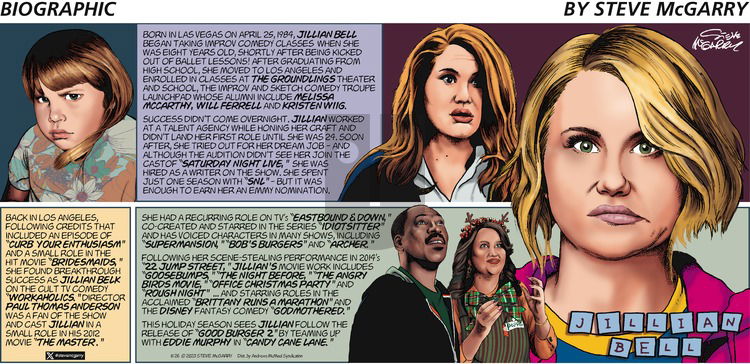 Biographic on Sunday November 26, 2023 Comic Strip