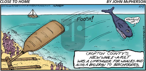 Close to Home on Sunday October 7, 2018 Comic Strip