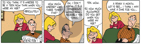 Luann on Saturday April 30, 2005 Comic Strip