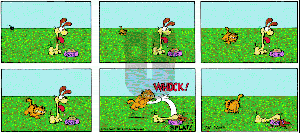 Garfield on Sunday November 9, 1980 Comic Strip
