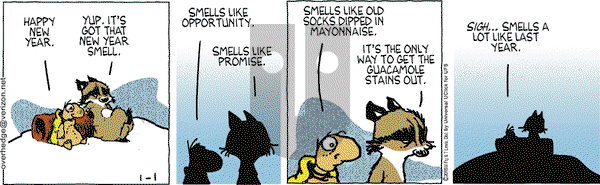 Over the Hedge on Thursday January 1, 2015 Comic Strip