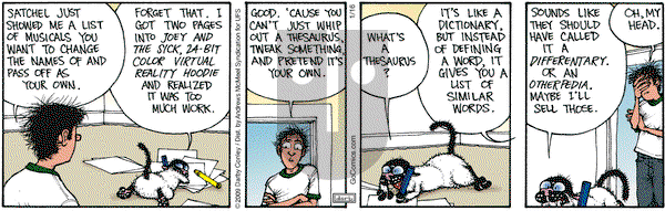 Get Fuzzy on Monday January 16, 2017 Comic Strip