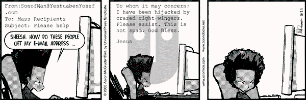 The Boondocks on Saturday January 15, 2011 Comic Strip