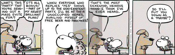 DeFlocked on Thursday July 3, 2008 Comic Strip
