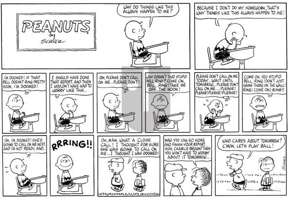 Peanuts on Sunday September 12, 1965 Comic Strip