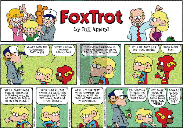 FoxTrot on Sunday July 19, 2009 Comic Strip