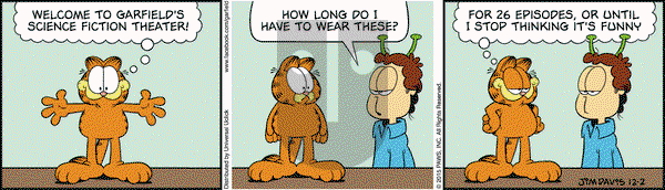 Garfield on Wednesday December 2, 2015 Comic Strip